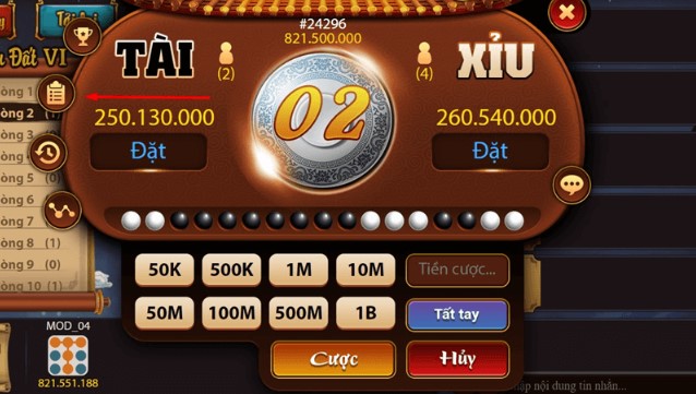 Hướng dẫn chơi tài xỉu Nohu chi tiết